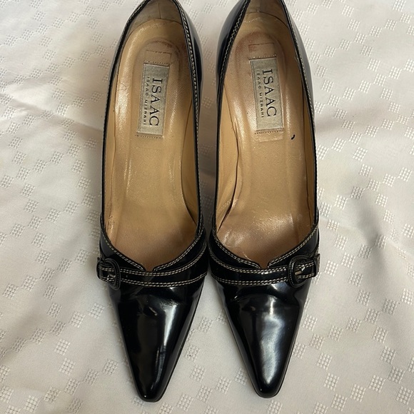 Isaac Mizrahi payent leather heeled shoes size 10B - Picture 1 of 6